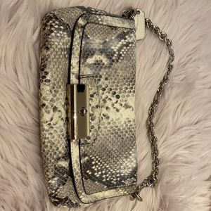 Coach Embossed Python/Snakeskin Small Wristlet